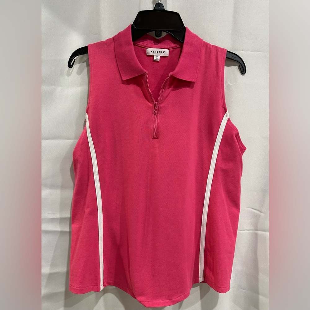 Women's Pink Sleeveless Kinesis Top Size L NEW